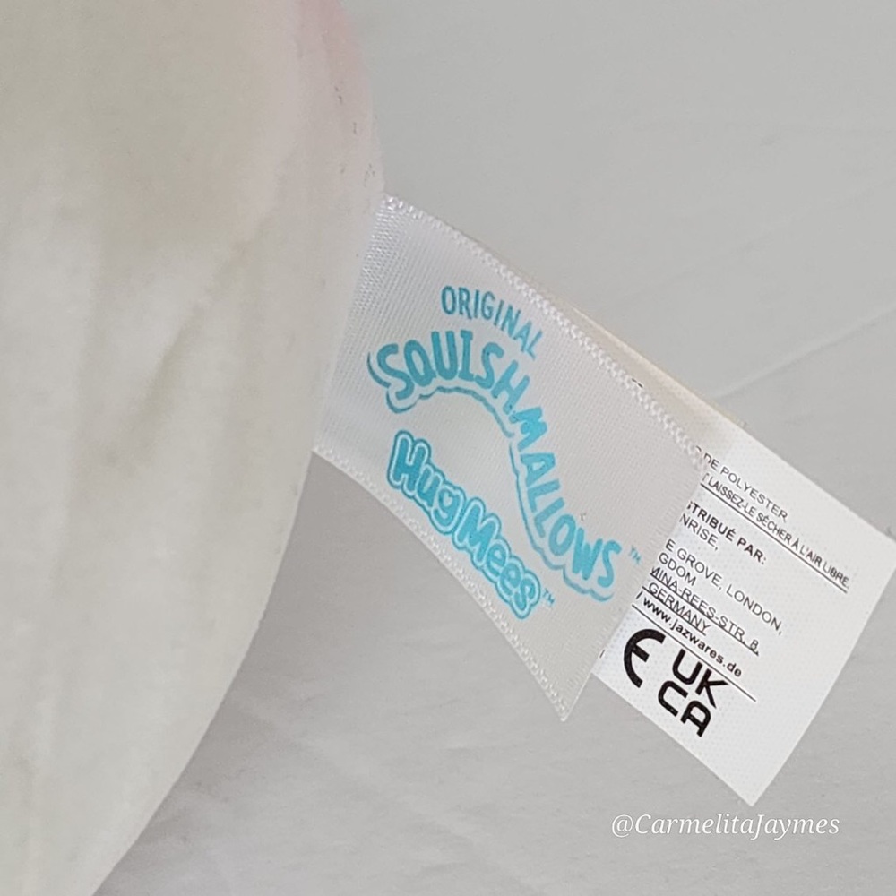 ❤️ CAEDYN 🐄 Pink Valentine Cow Heart Nostrils Hugmees Squishmallow Kellytoy NWT - Picture 6 of 9